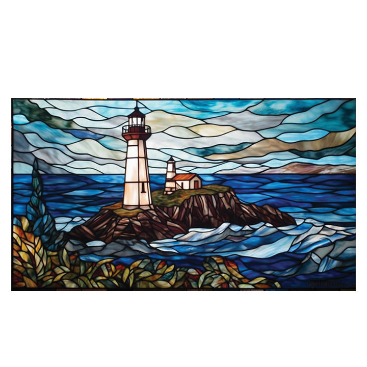Loopy Impressions Pattern - Stained Glass Lighthouse
